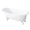 Aqua Eden Clawfoot Bathtubs, 54 L, 30.31 W, White/White, Cast Iron VCT7D5431BW - alternate 1